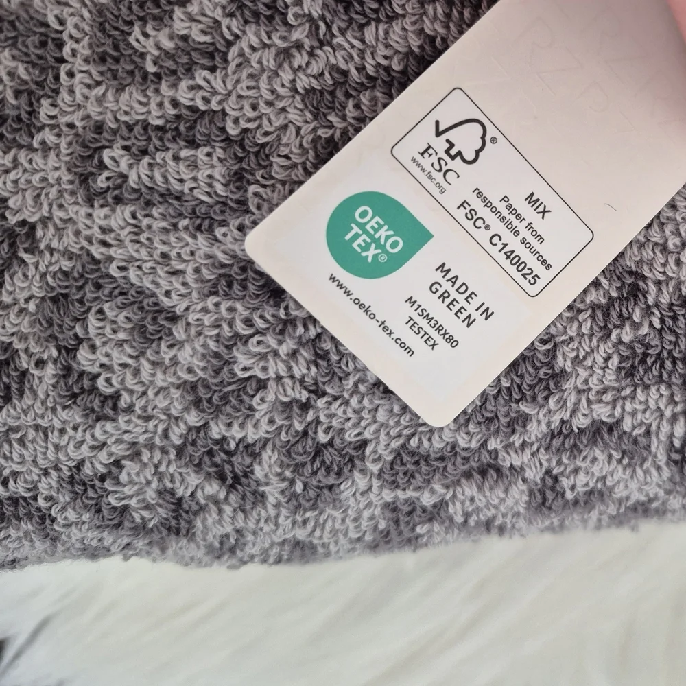 2PC SET RACHEL ZOE 100% COTTON HAND TOWELS 18